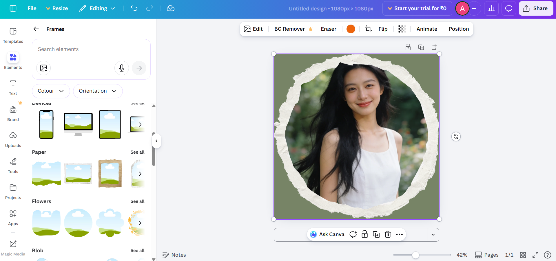 Canva-Schnittstelle