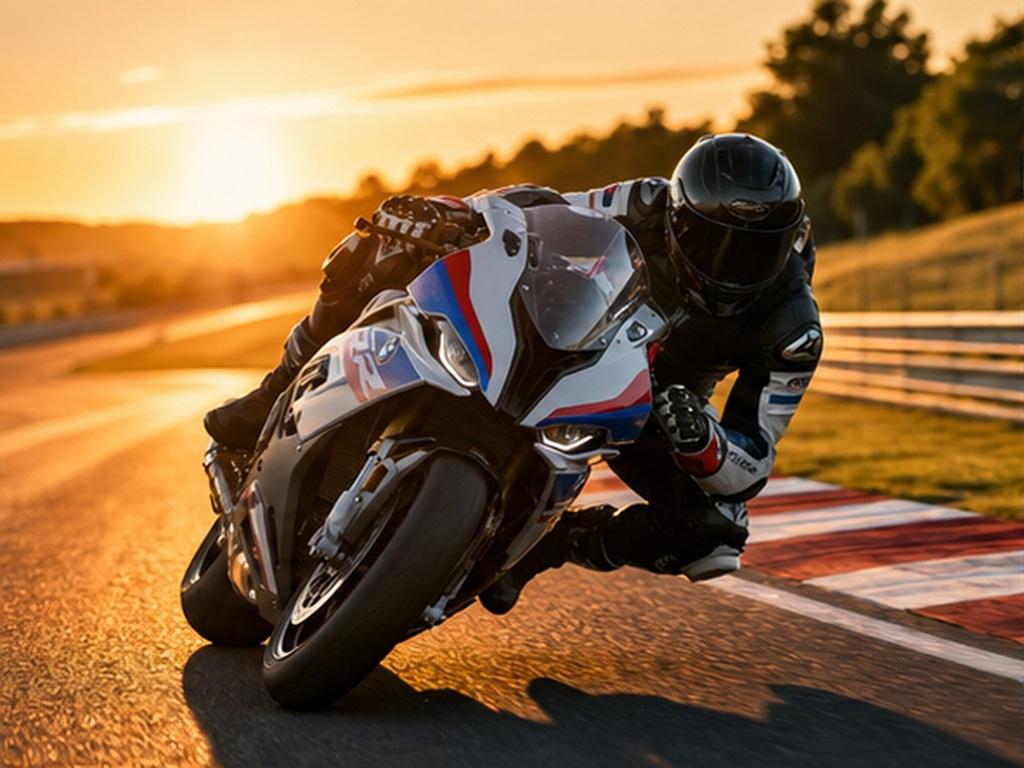 Gemini BMW S1000RR Gesaan Basikal contoh segera 1 - Litar lumba emas bersandar