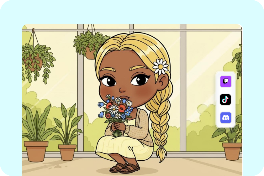  Hasilkan Bitmoji ekspresif untuk Twitch, YouTube, atau avatar game.
