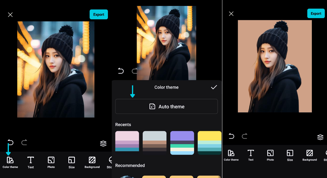 set color theme