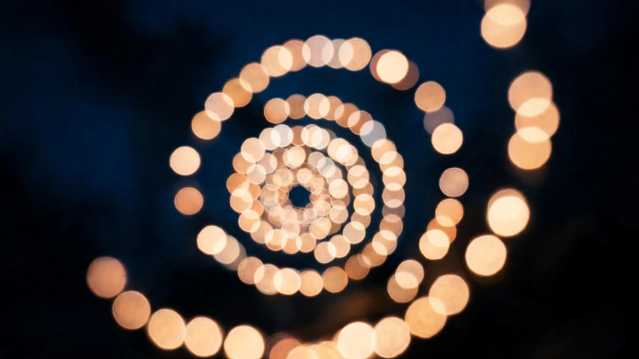 Swirly bokeh image