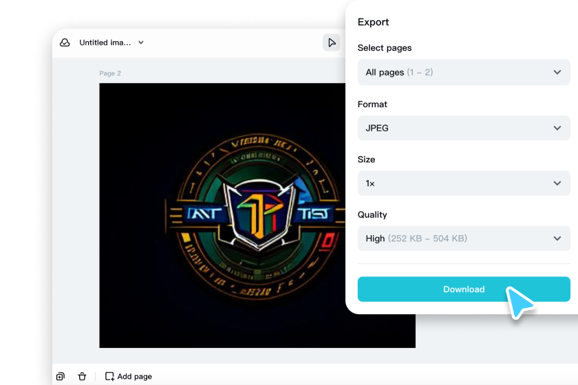 Exportieren Sie das Gaming-Logo-Design