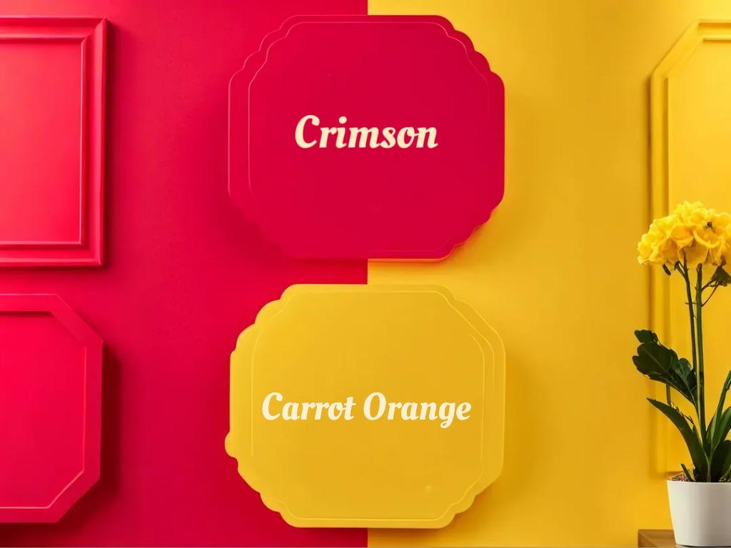 Karminrot &amp; Karotte Orange