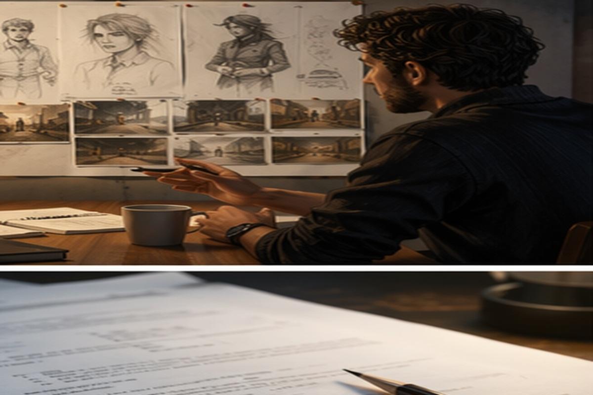 Scene Generator Writing Generate a draft topic-relevant visual