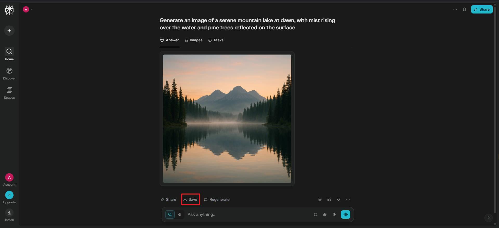 can Perplexity ai generate images