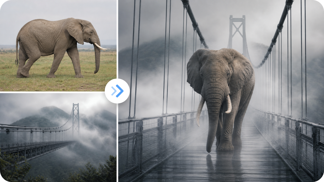 AI image blender tool