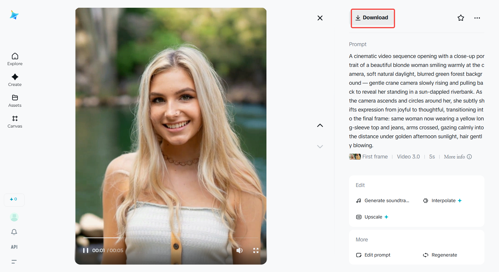 Download the final video