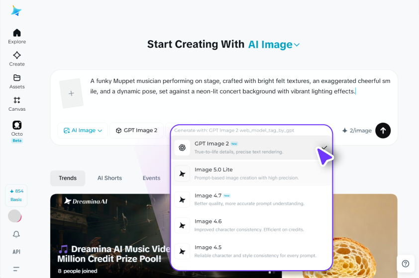 Customise settings and generate 