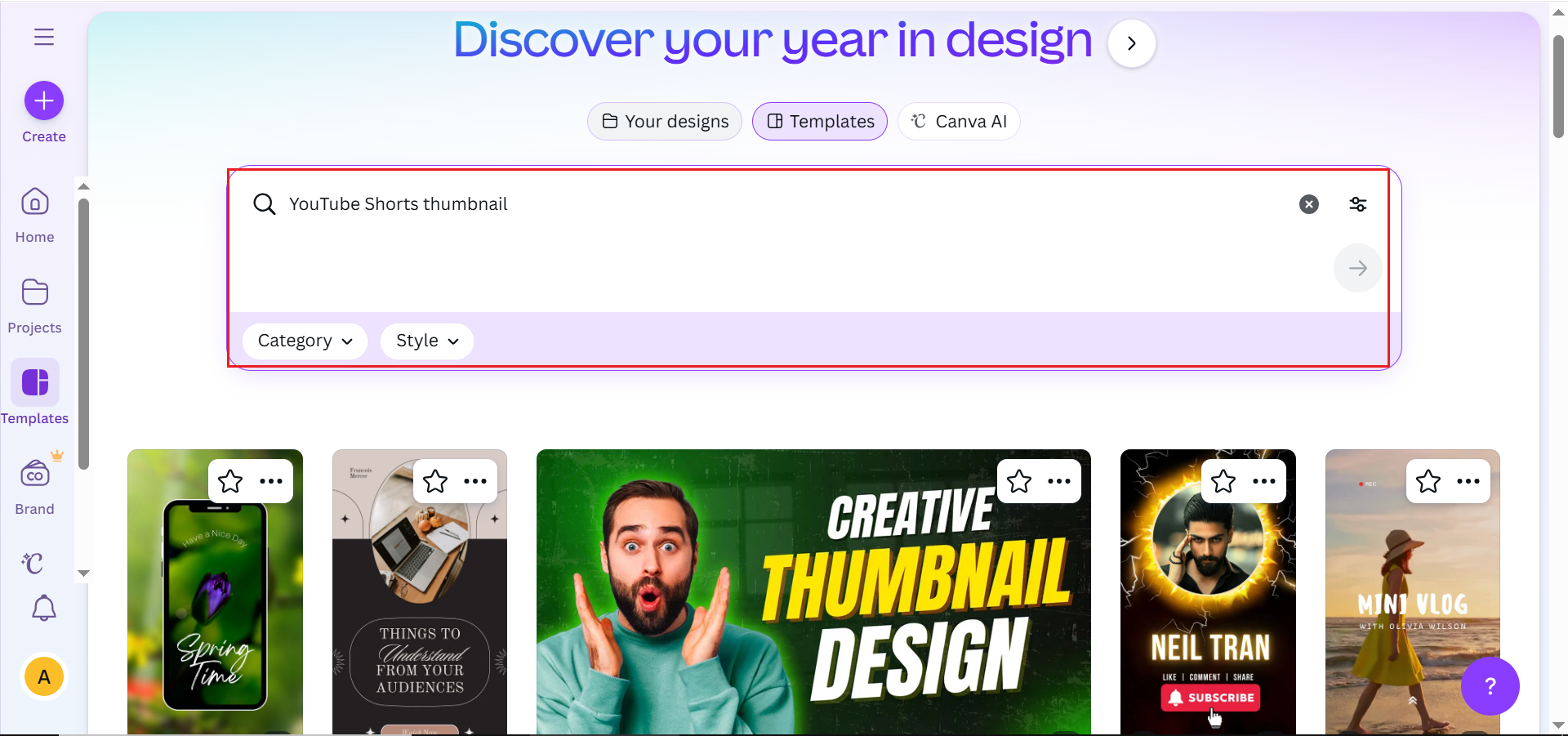 Choose a template