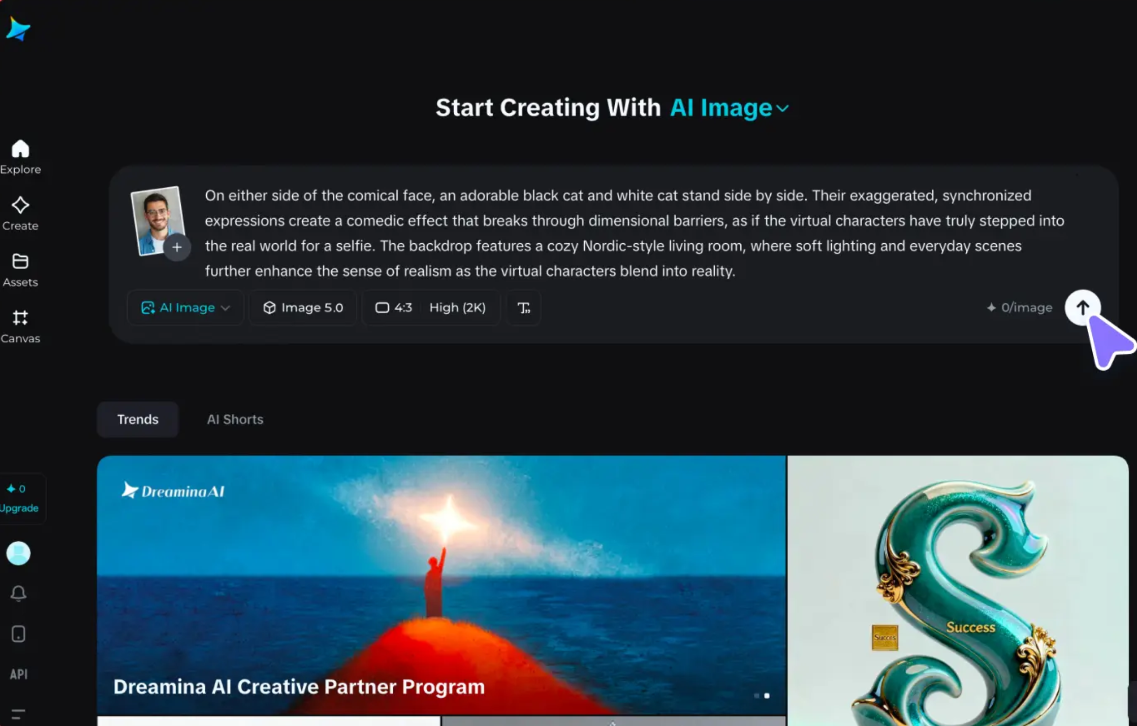 Generate animated movie poster of a movie using Dreamina