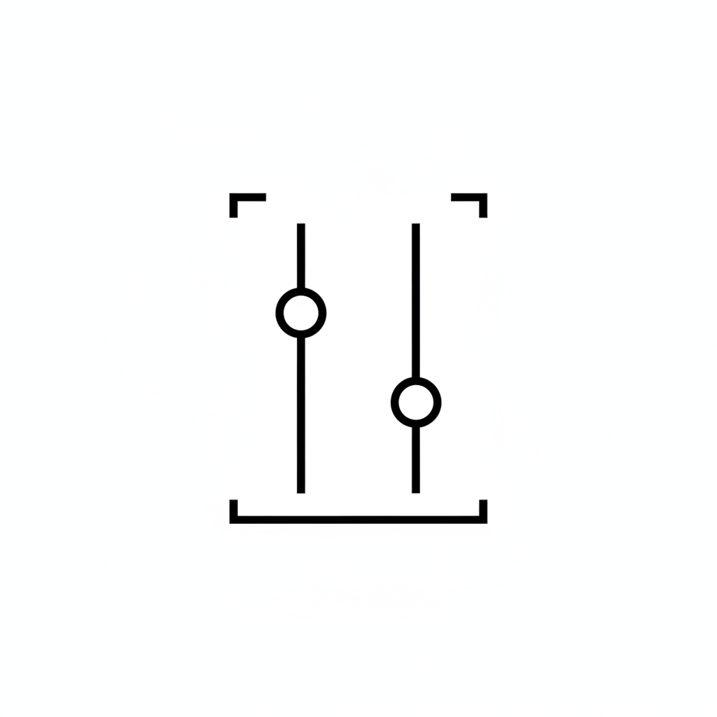 Icono de micro paso - Control (deslizadores).