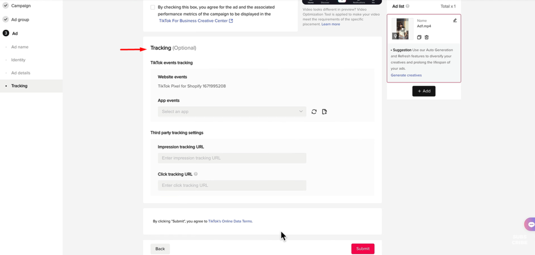 Image révélant comment suivre les performances des publicités TikTok