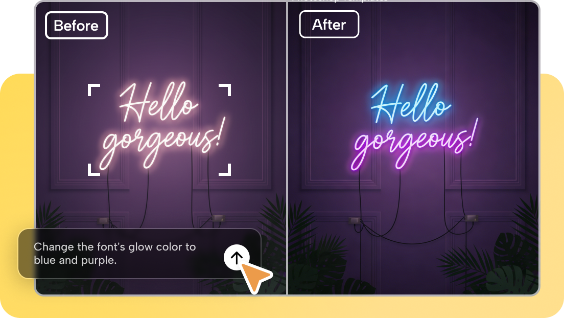  Verfeinern oder entfernen Sie alle Details Ihres Neontextes