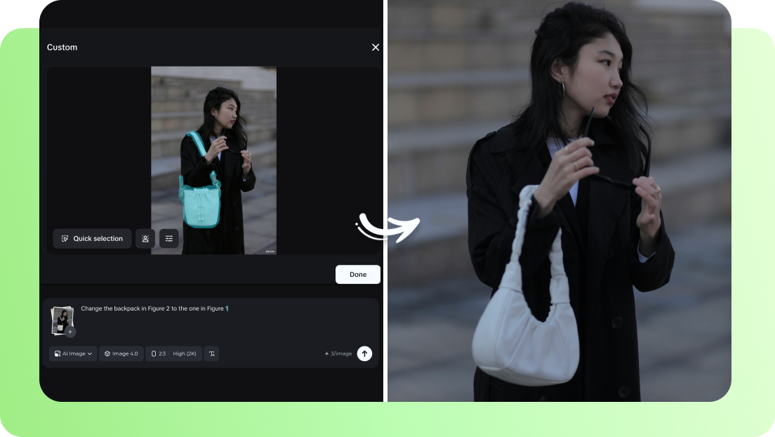 Cambia foto con AI e modifica interattiva
