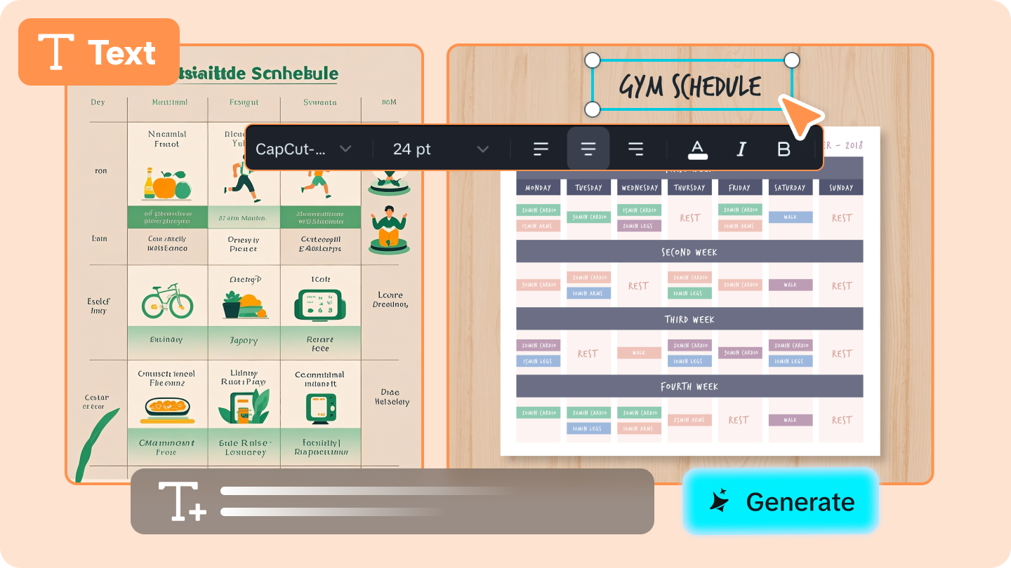 make a schedule