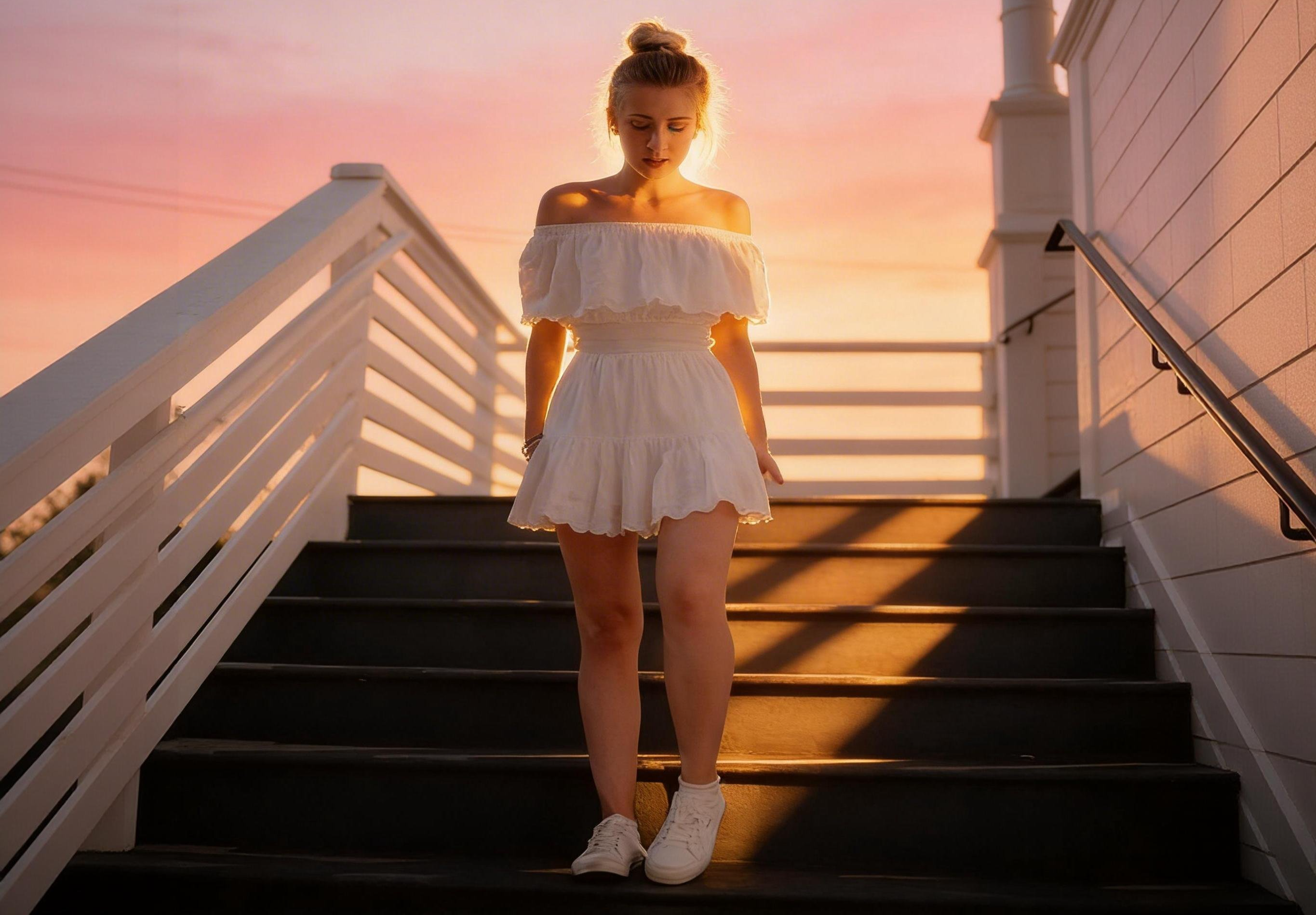 Faites des photos de coucher de soleil avec inage-to-image