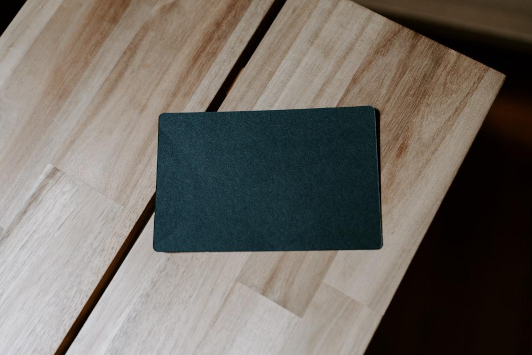 A simple, elegant birthday card on a wooden table