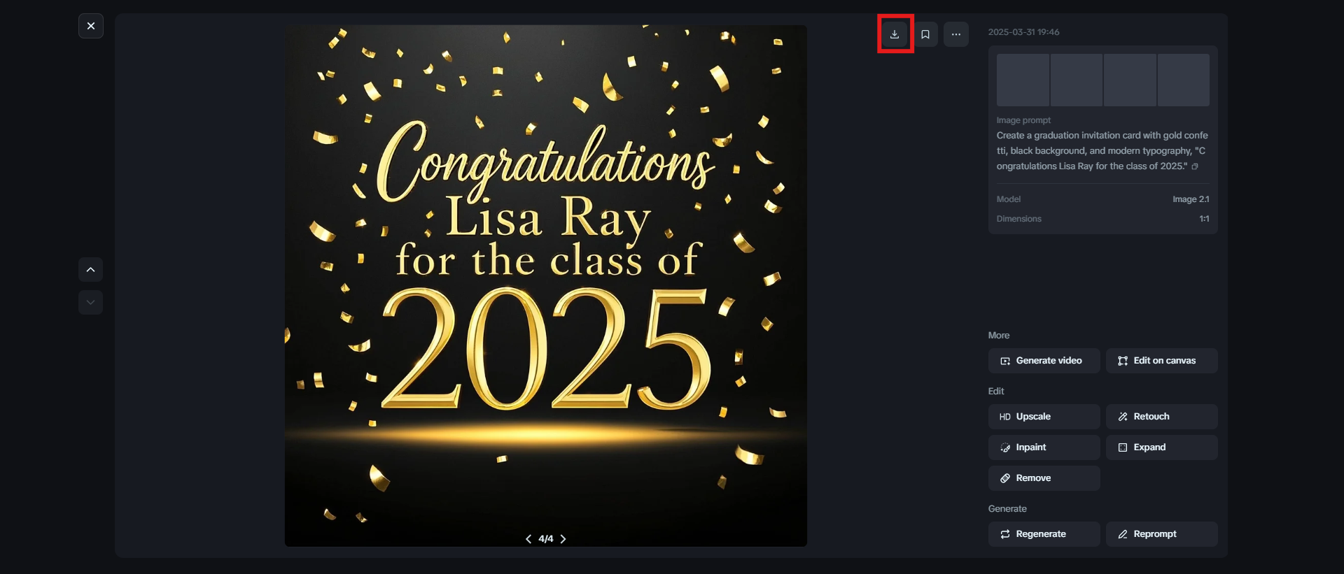 Descarga el diseño de la invitación de graduación