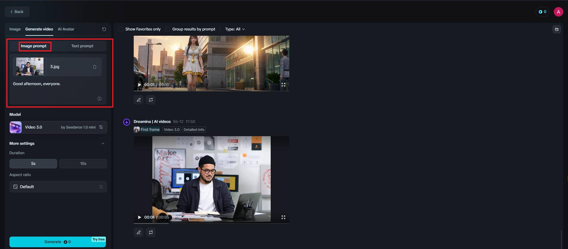 Image to video generator