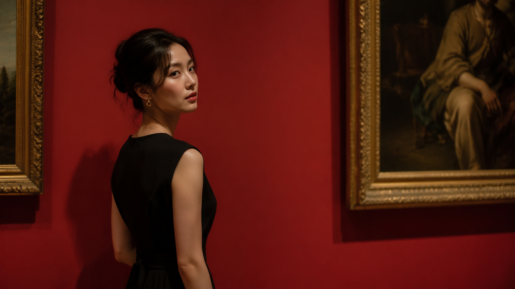 Dreamina Red Wall Gallery Portrait hero example 3