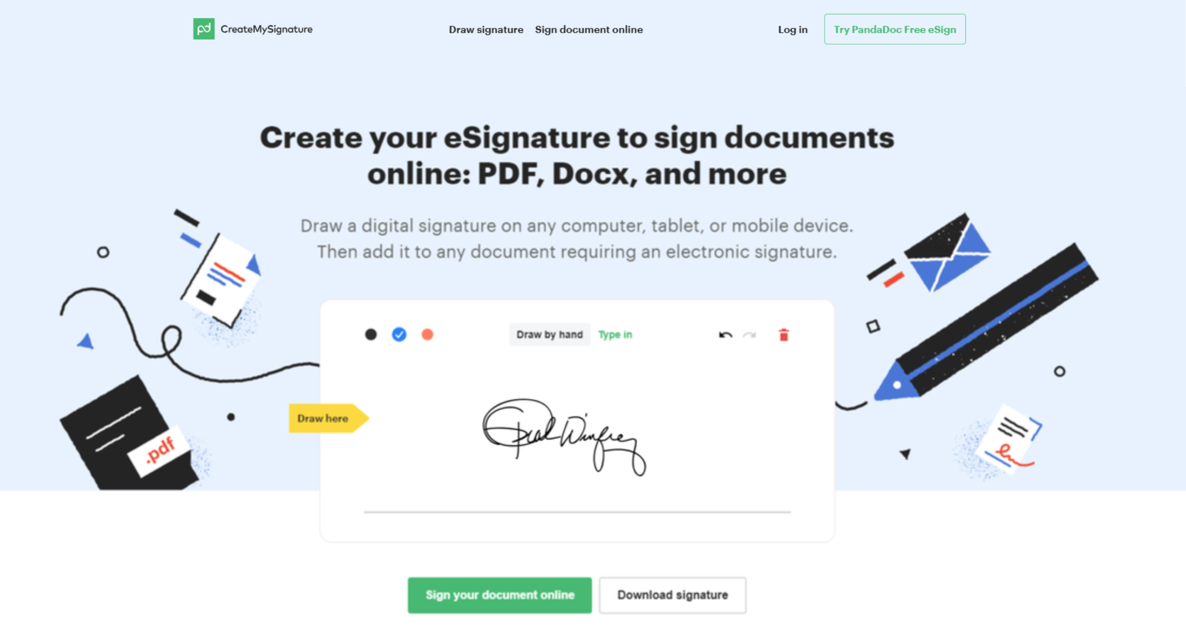 create a digital signature for free