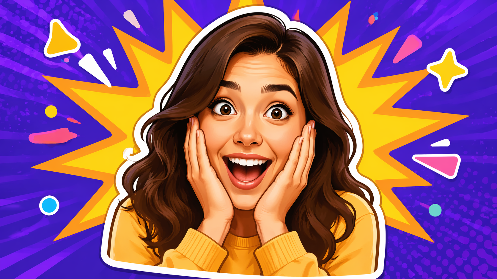 Dreamina convert photo to sticker prompt example 3: Emoji reaction sticker