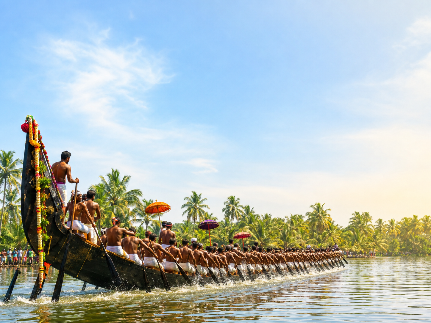 Snake Boat Race Poster esempio di prompt 1