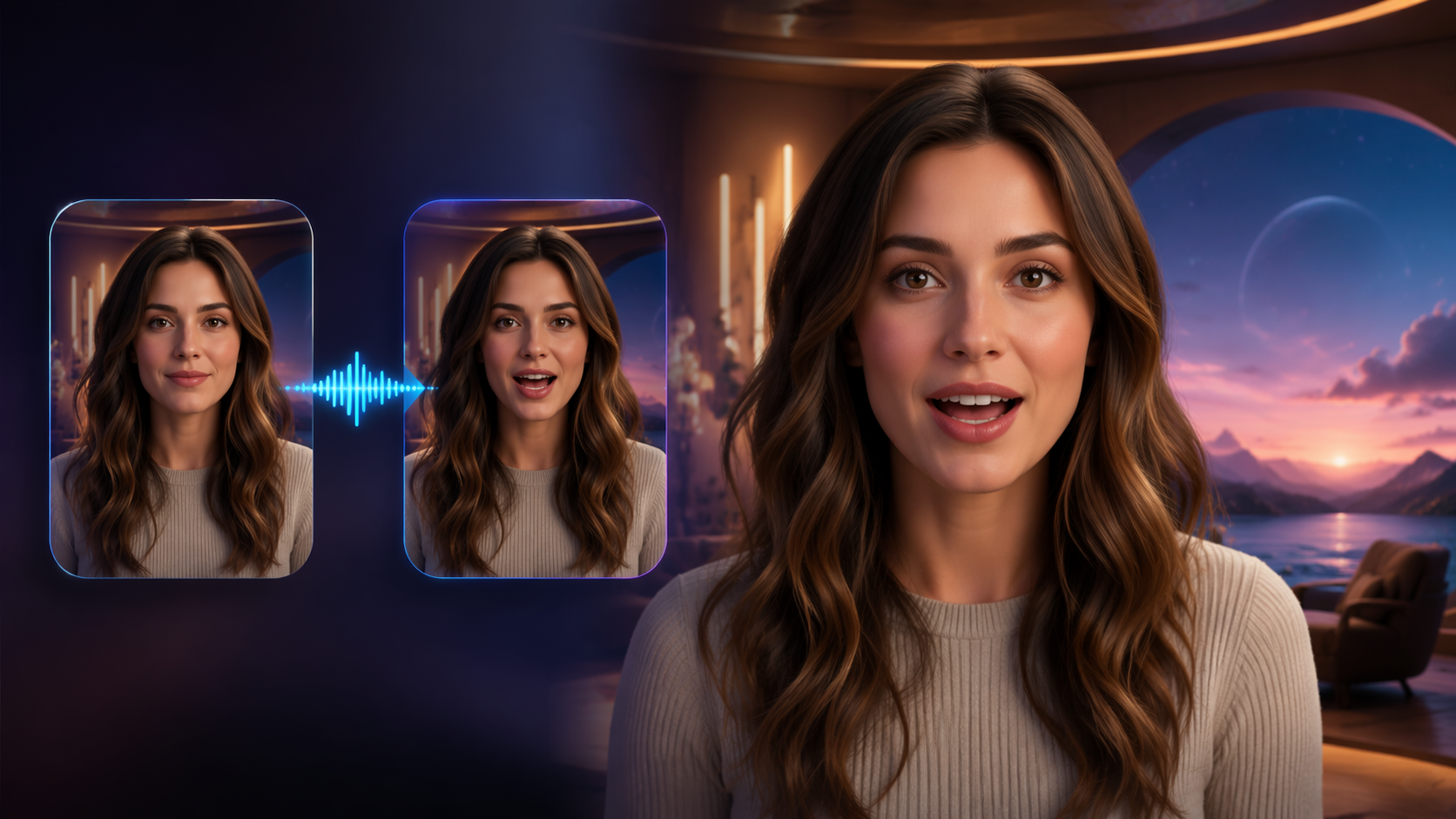 AI avatar lip sync 16:9 Dreamina AI video hero image