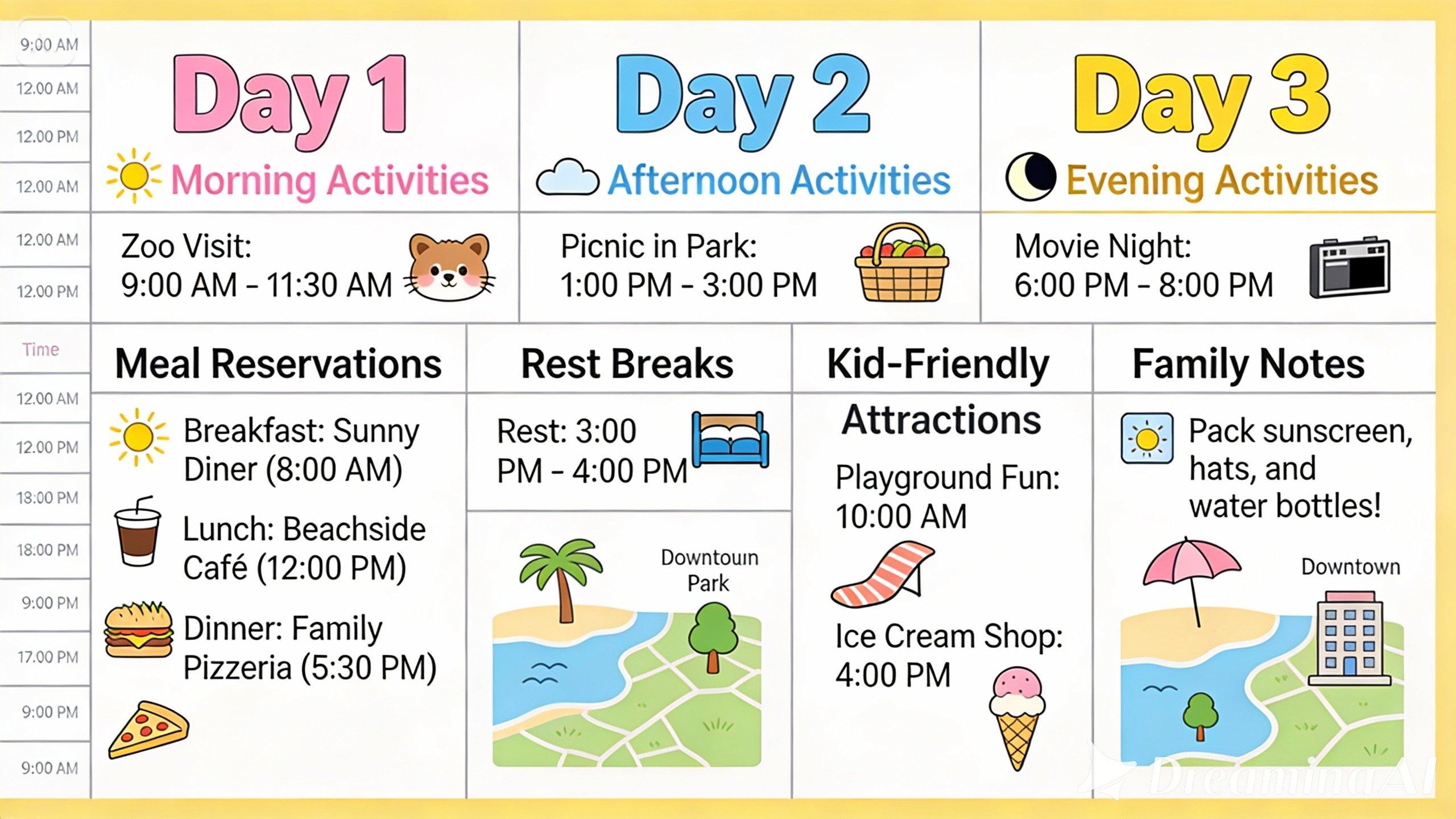 itinerary road trip planner
