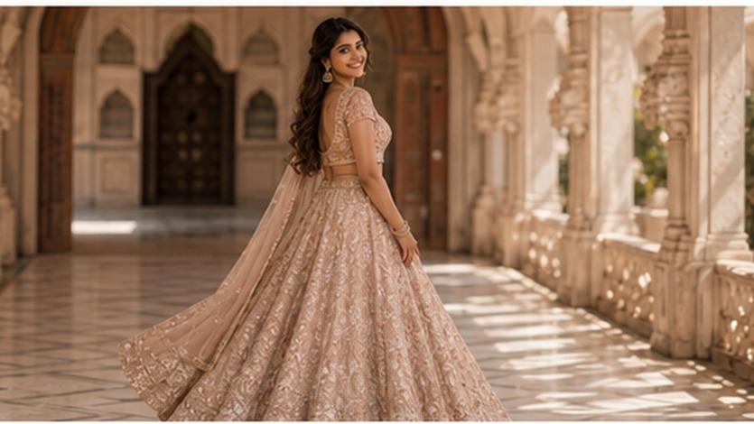 Traditional Outfit Beautiful Photo Prompt For Girls example 1