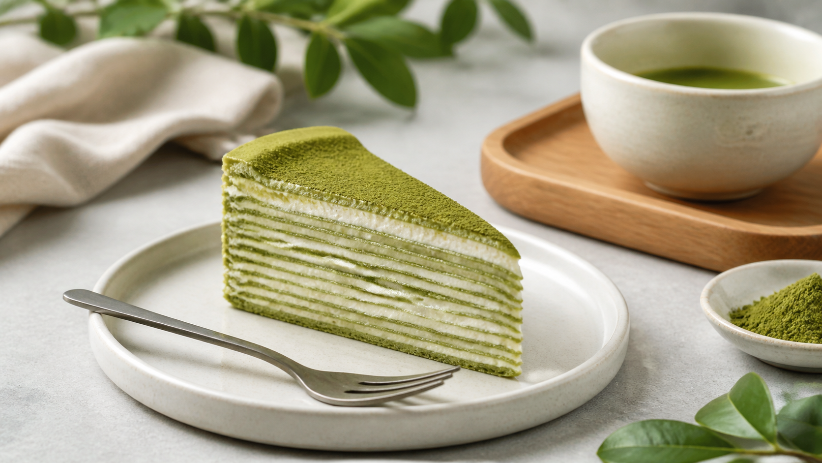 Reinigung des Matcha-Porträts