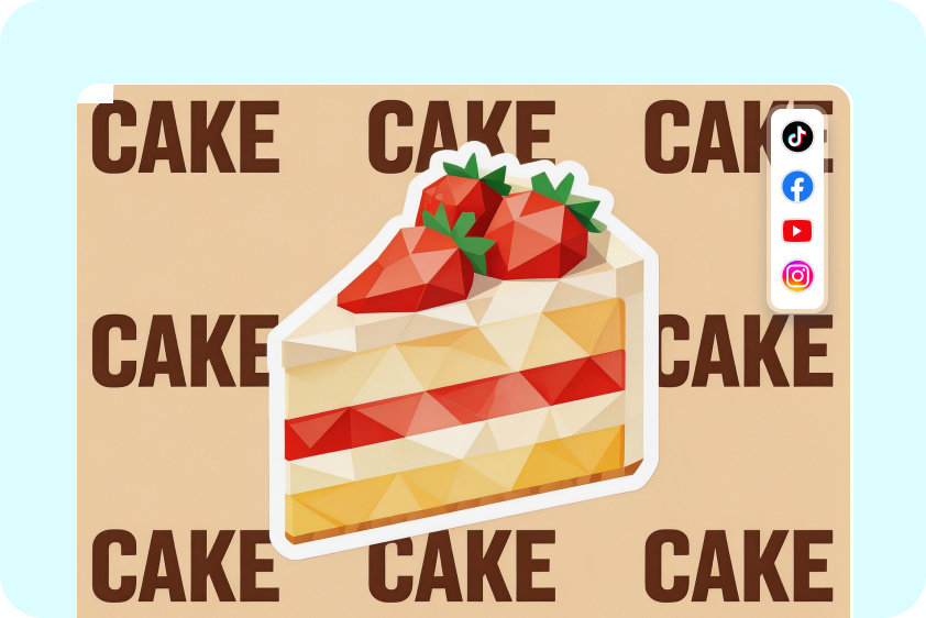 Low-poly na sining sa social media