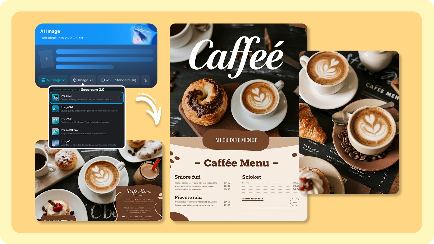 cafe menu design