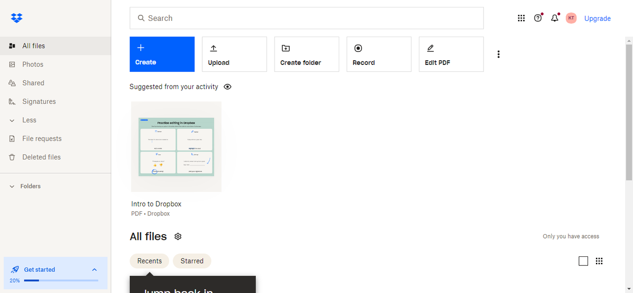 Open Dropbox