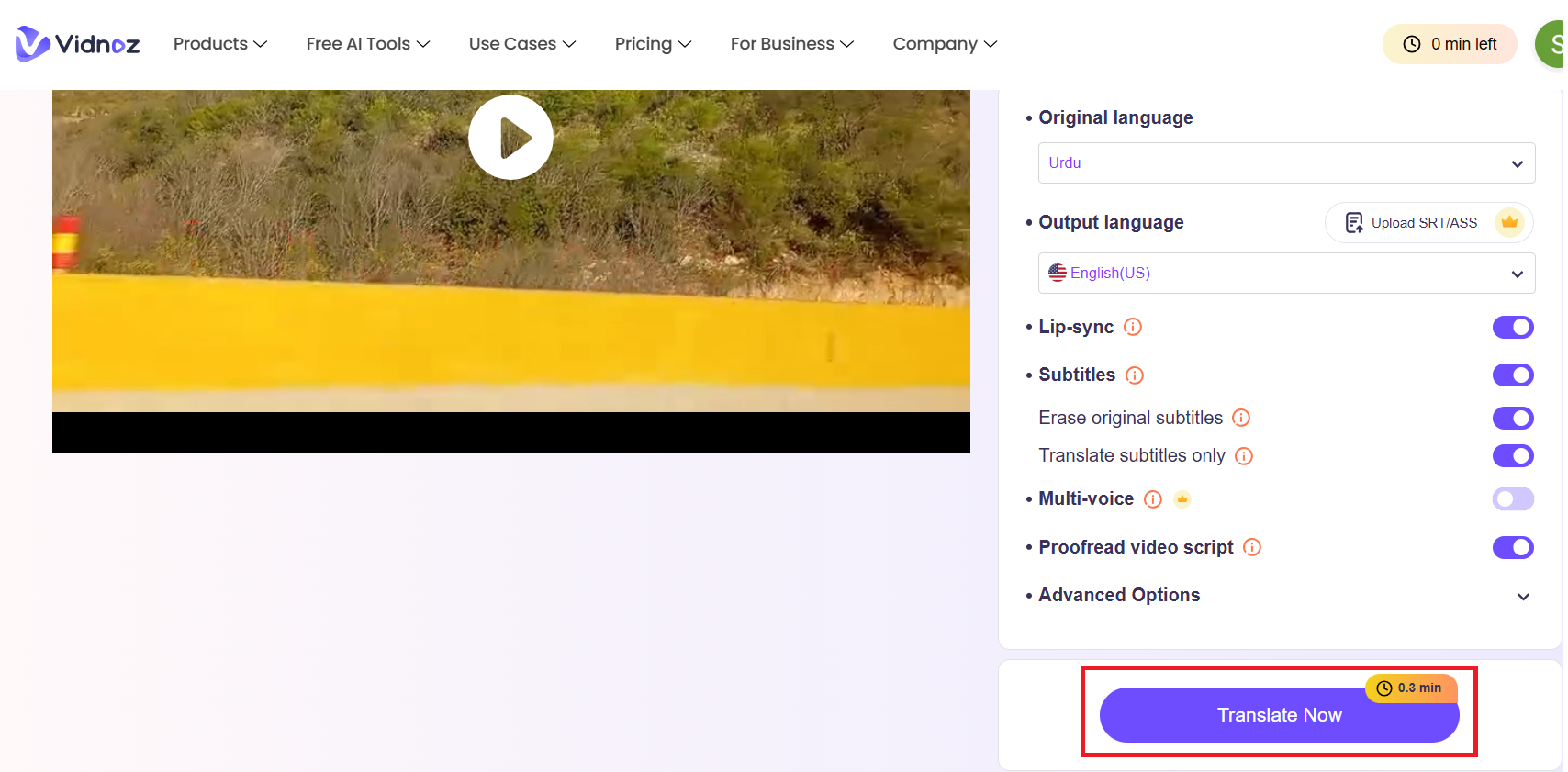 Vidnoz AI Video Translator, Translate Videos with AI Voices