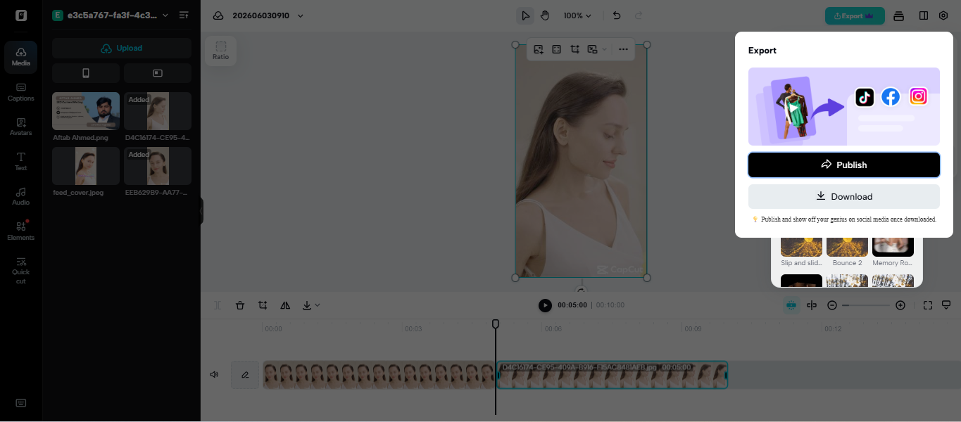 Export and Share Your Video