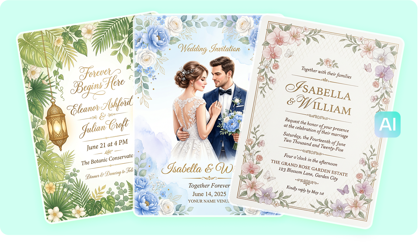 Traditional Wedding Invitations: Design Timeless Wedding Cards with AI