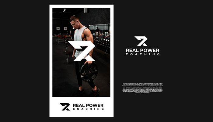 Real power coaching - health and fitness logo design