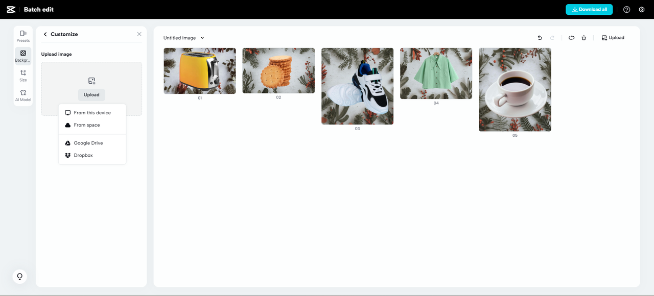 use custom images