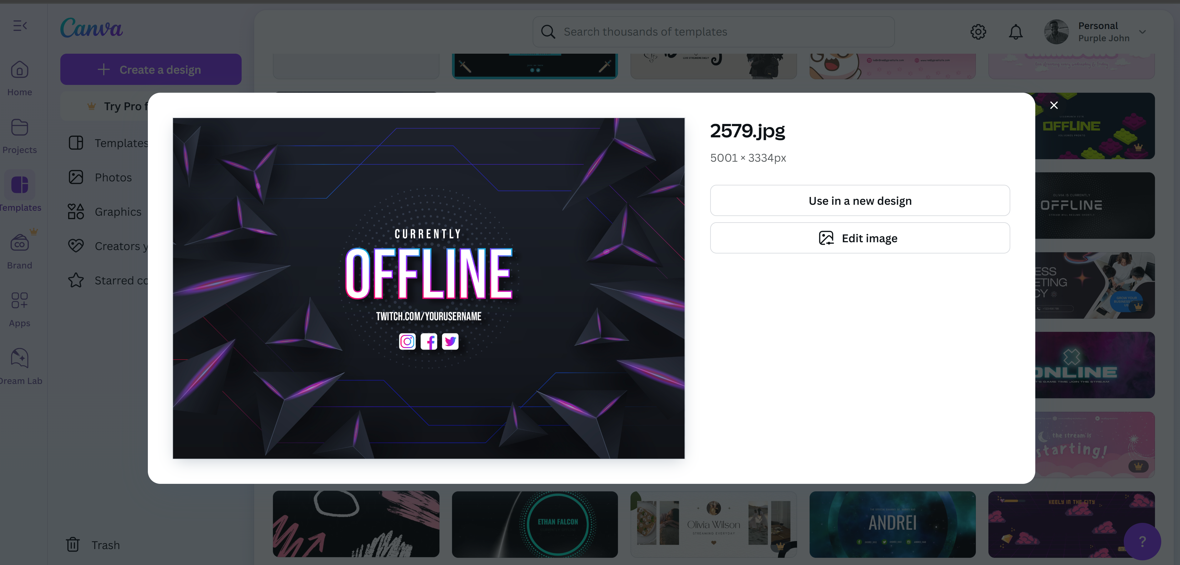 Cómo crear un banner de Twitch con Freepik