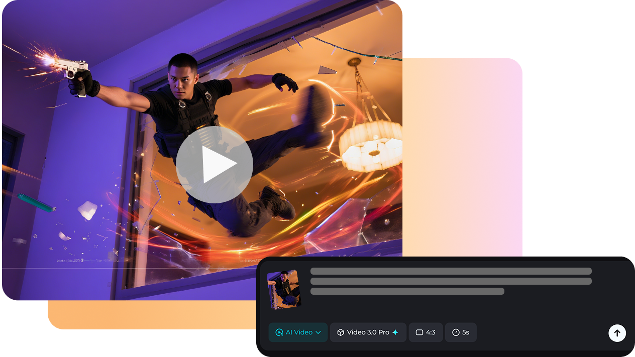 Transformă o fotografie într-un videoclip captivant în mișcare.