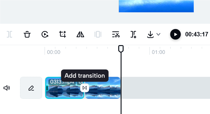 Add a video transition in CapCut online