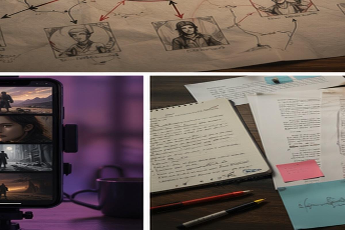 Scene Generator Writing draft scene topic-relevant visual