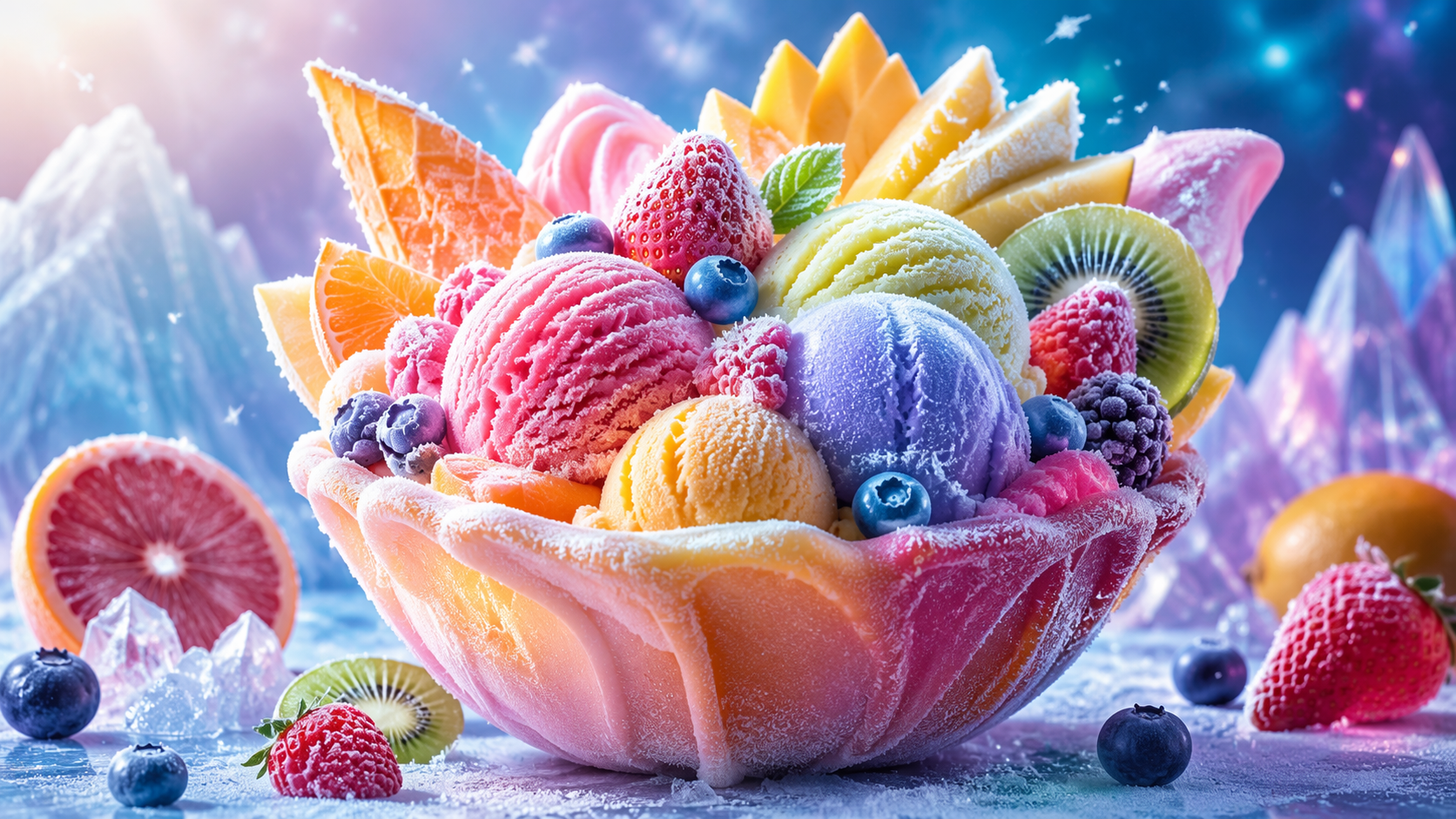 Dreamina AI ice cream filter prompt example 6: Sweet Social Cover