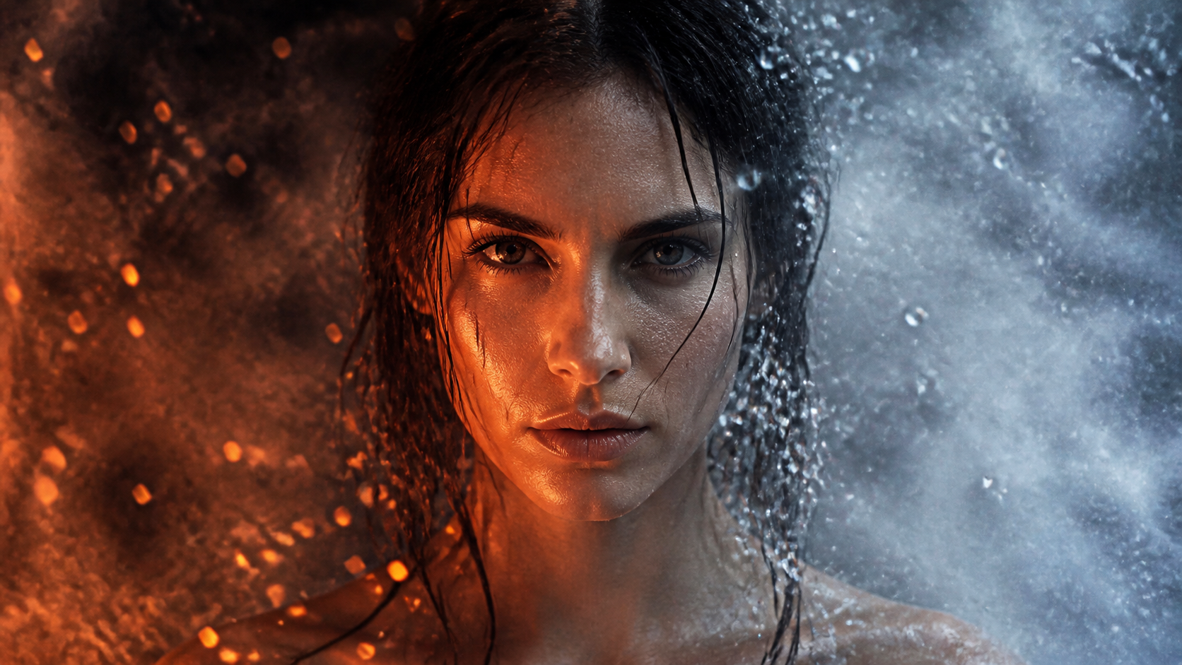 Fire and Water Portrait AI Prompts hero image