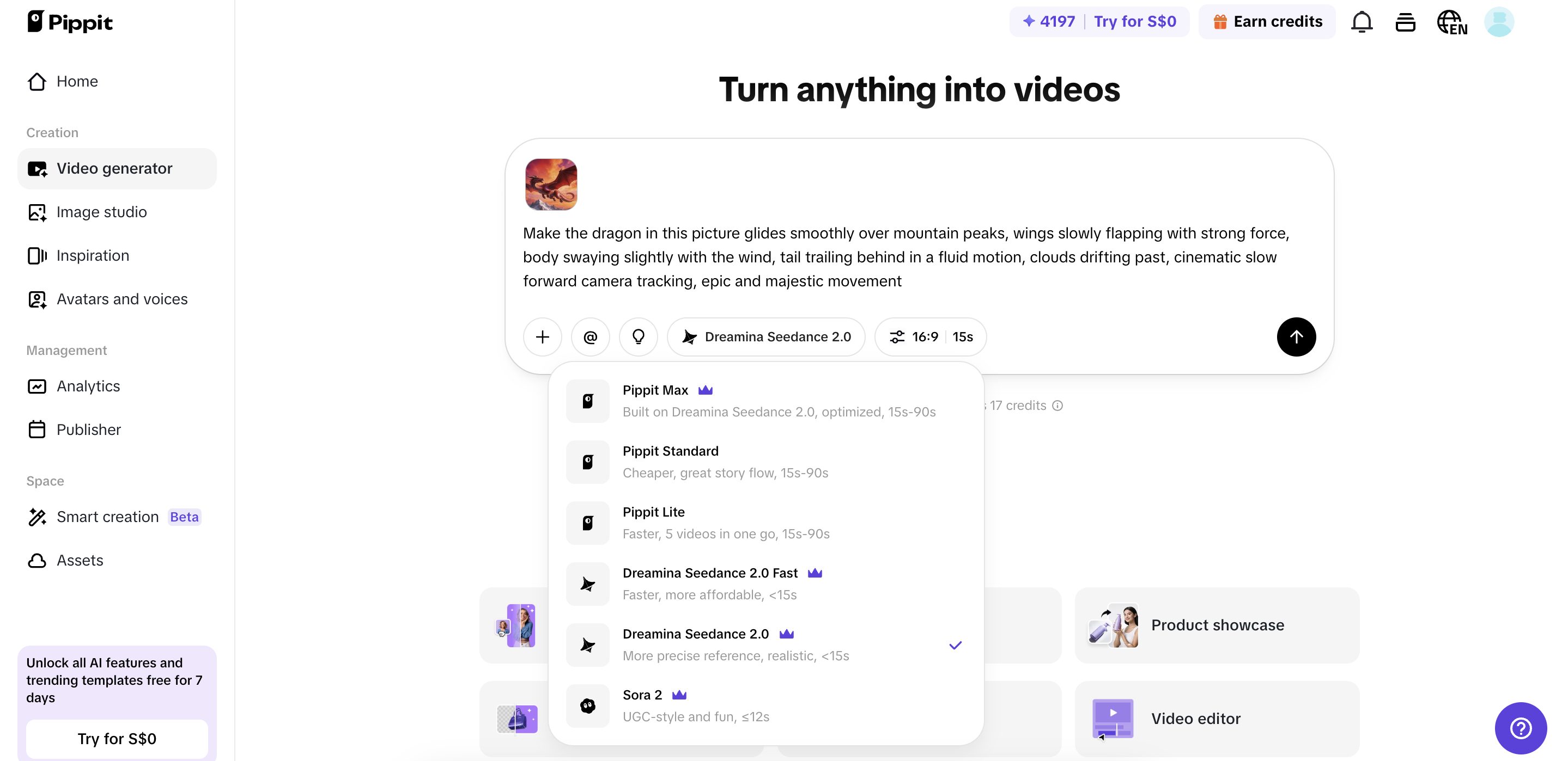 Generate your video