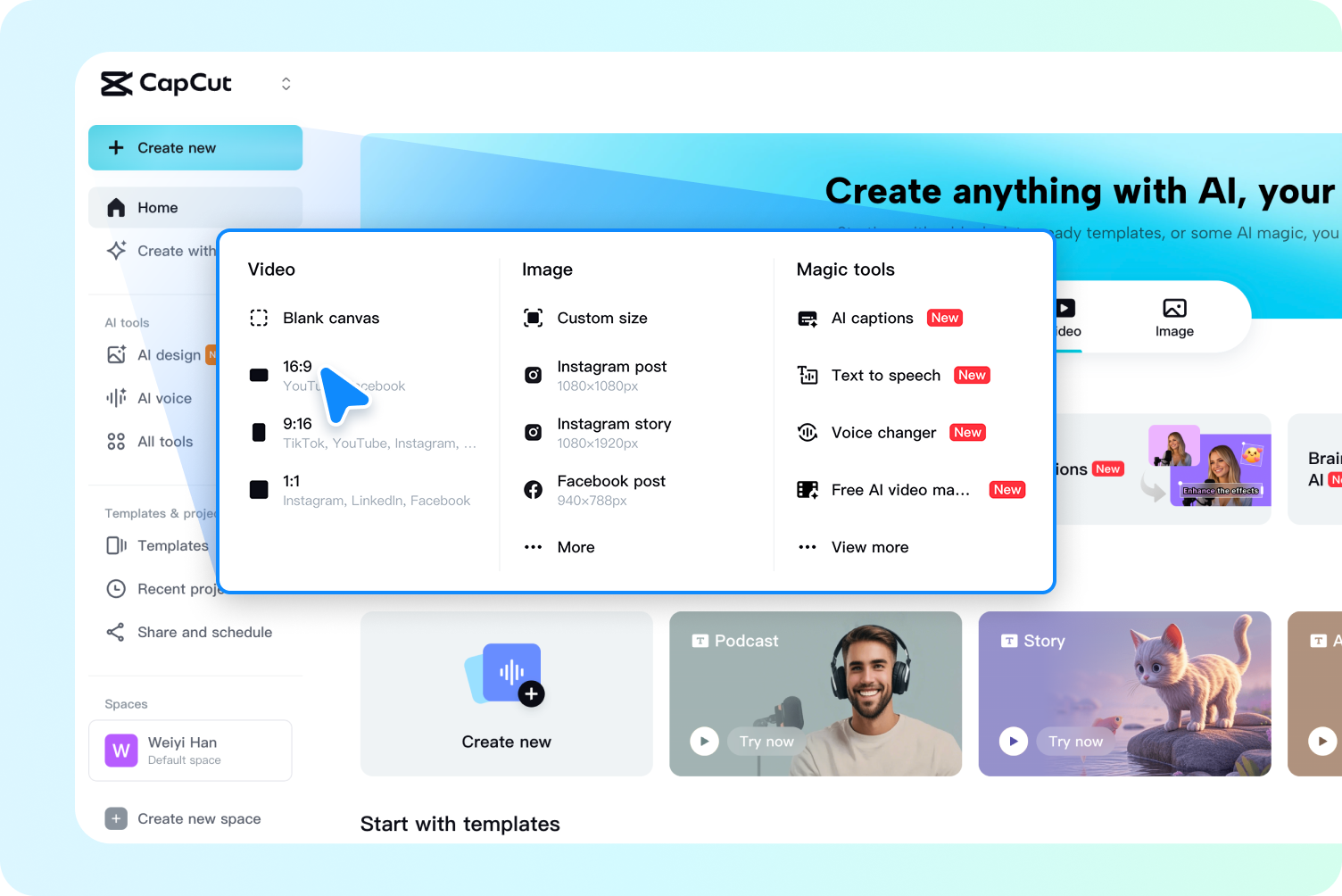 Upload videos