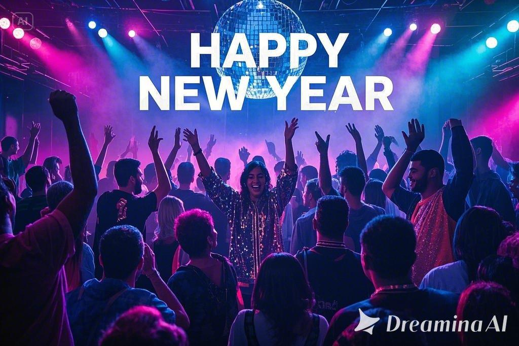 New year festival poster