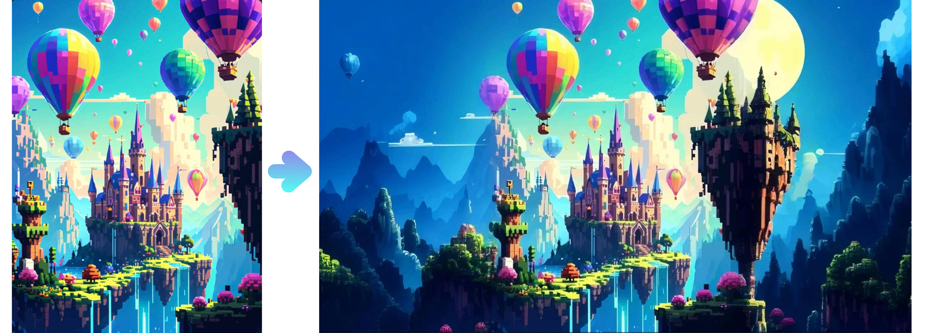 Imaginea extinsă a lumii Pixel