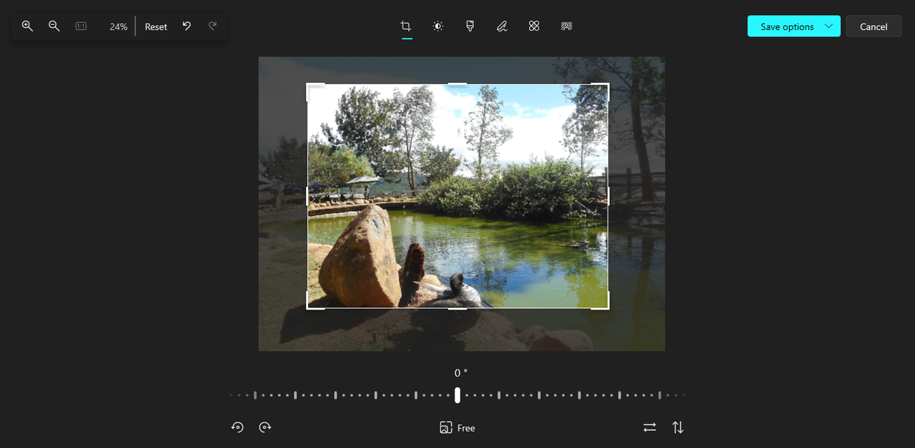 Photos' interface